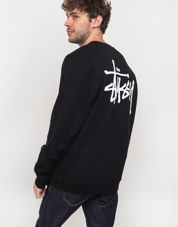 Stüssy Basic Crew Black XL