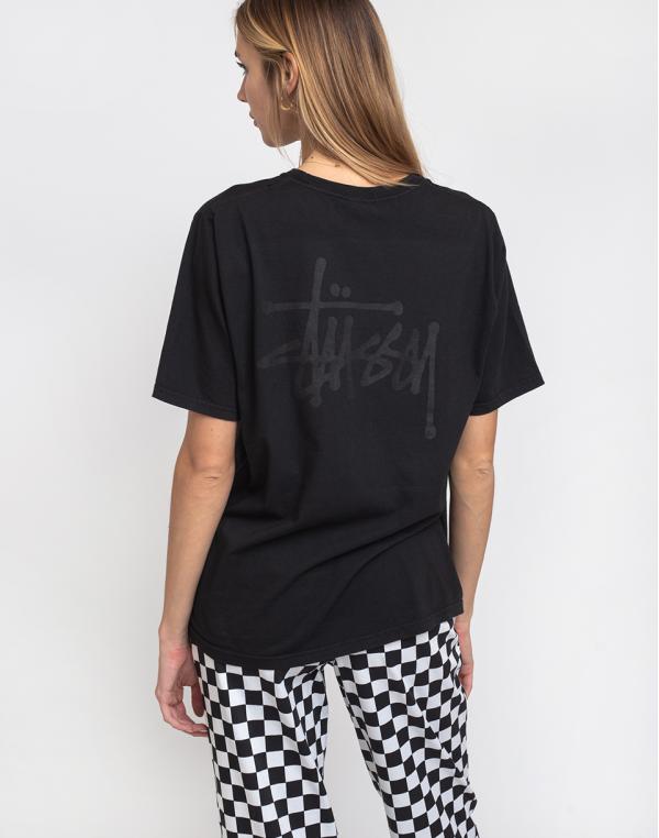 Stüssy Basic Logo Pig. Dyed Tee Black L