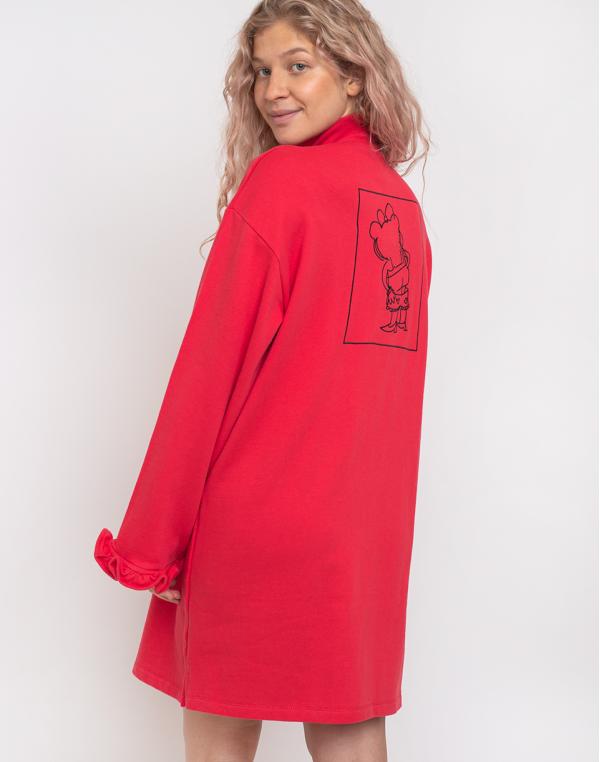 Lazy Oaf Bloomer Drop Sweater Dress Red S