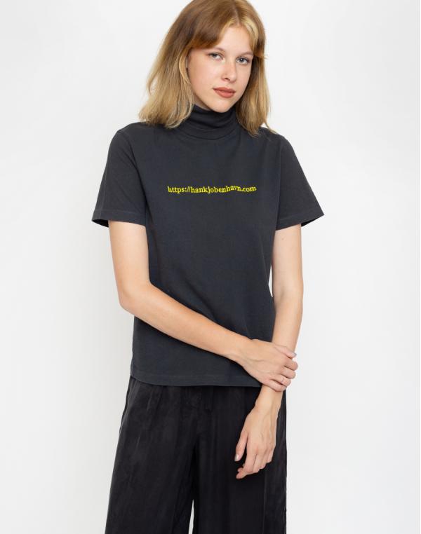 Han Kjøbenhavn Collar Tee Black S