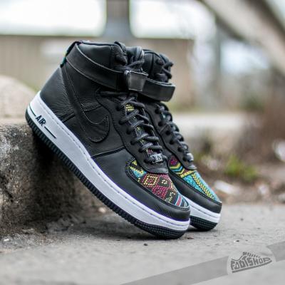 Nike Wmns Air Force 1 Hi BHM QS Black/ Black-Noble Red- Summit White