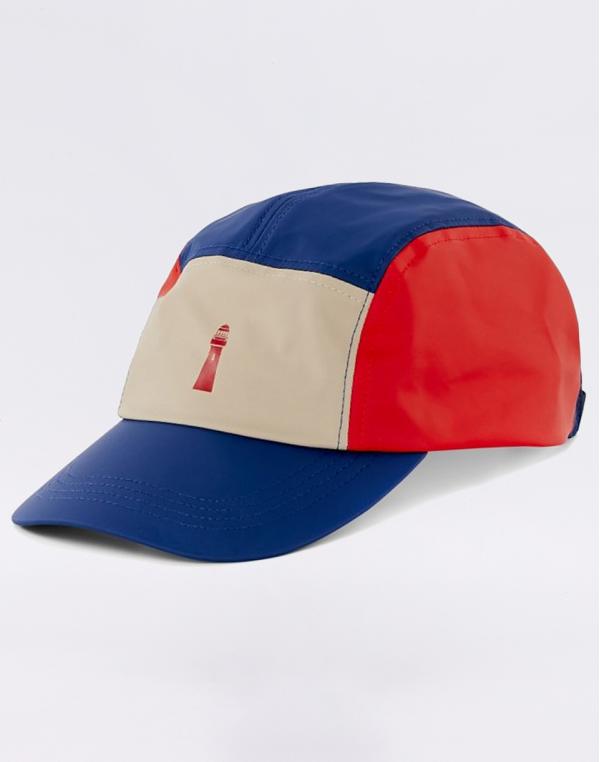 Rains Color Block Dad Cap Beige/Red