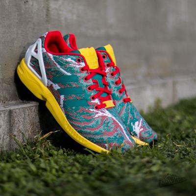 adidas ZX Flux Weave Equipment Green/ Yellow/ Red