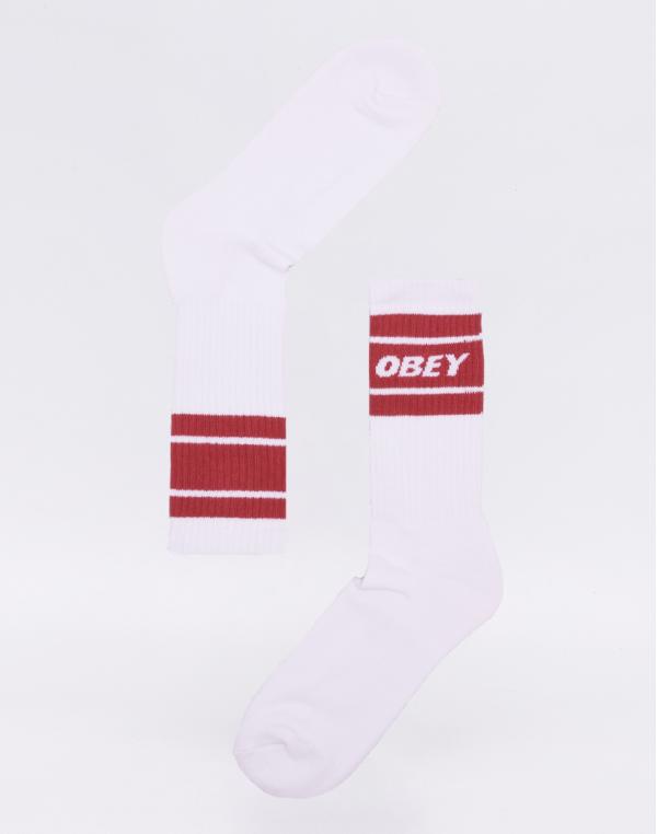 Obey Cooper II Socks White/ Brick
