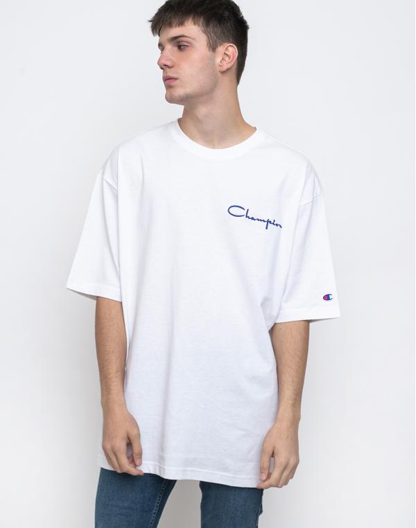 Champion Crewneck T-Shirt WHT S