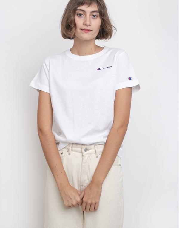 Champion Crewneck T-Shirt WHT L