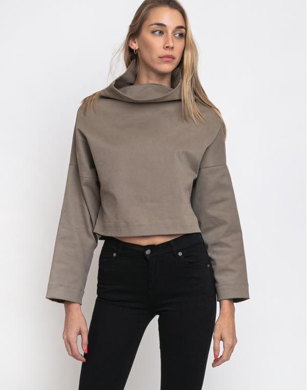 FL Crop Pullover Toffee Brown XS/S
