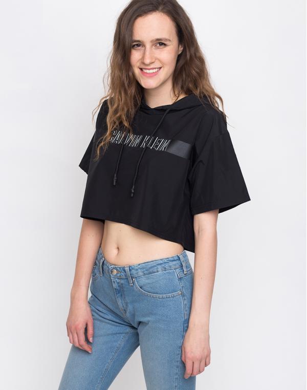 Calvin Klein Cropped Hoodie PVH Black L