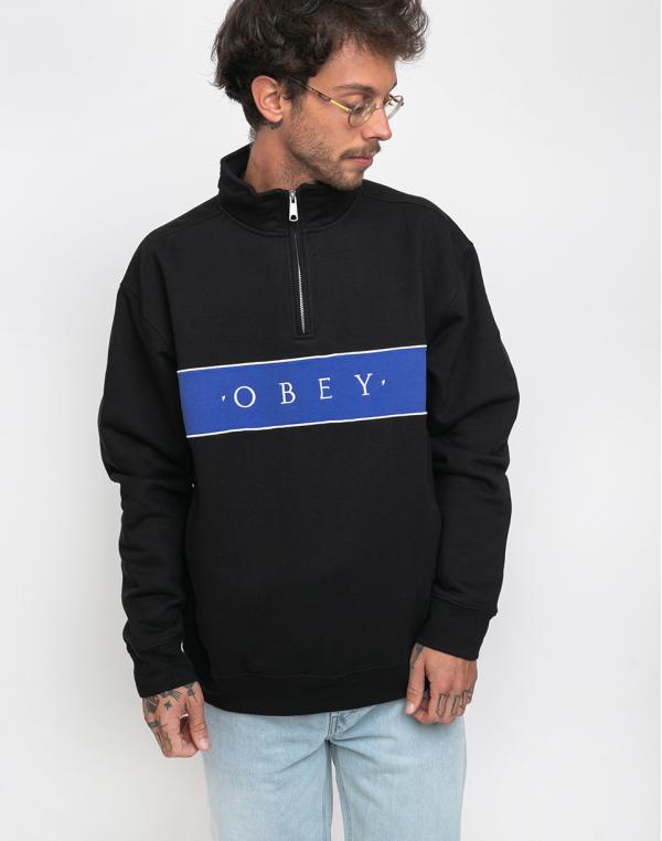 Obey Deal Mock Neck Black Multi S