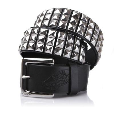 Vans Studded Leather Belt Black/Silver