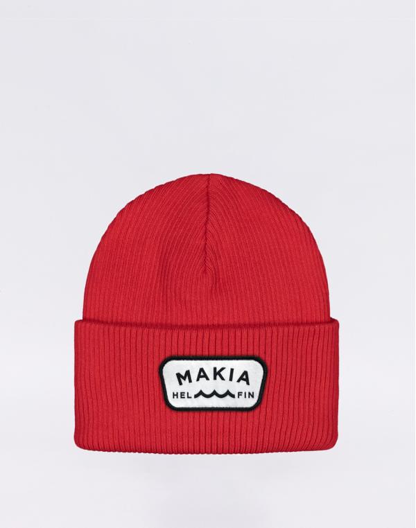 Makia Emblem Beanie red
