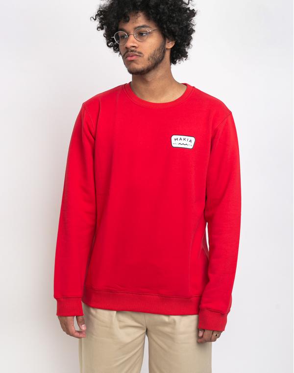 Makia Emblem Sweatshirt red S