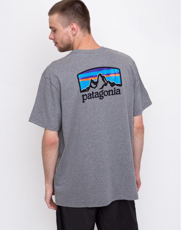Patagonia Fitz Roy Horizons Responsibili-Tee Gravel Heather L