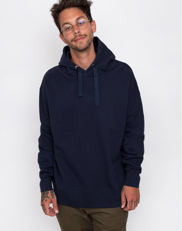 Knowledge Cotton Fleece Hood Sweat 1001 Total Eclipse XL