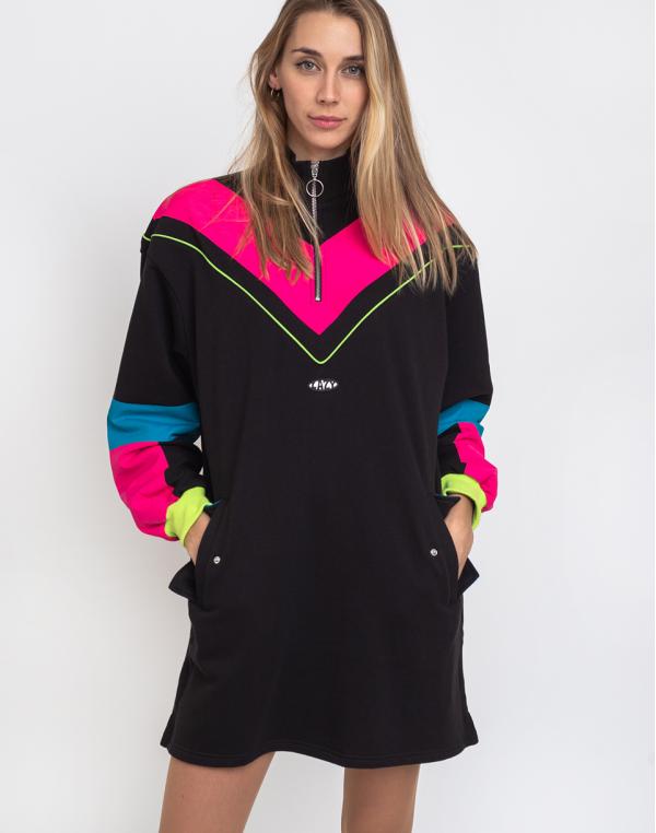 Lazy Oaf Game Face Sweater Dress Black L