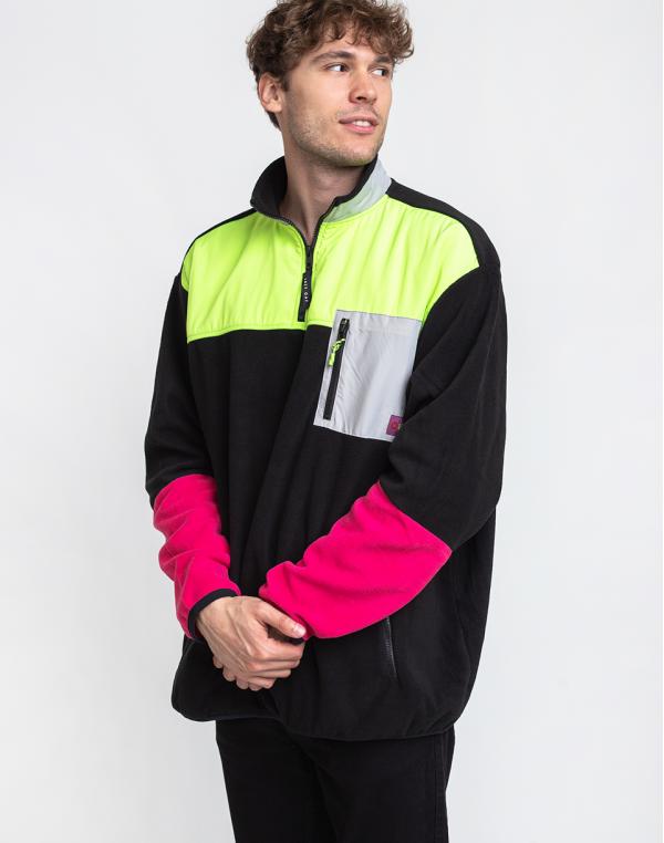 Lazy Oaf Game Over Panel Fleece Black L
