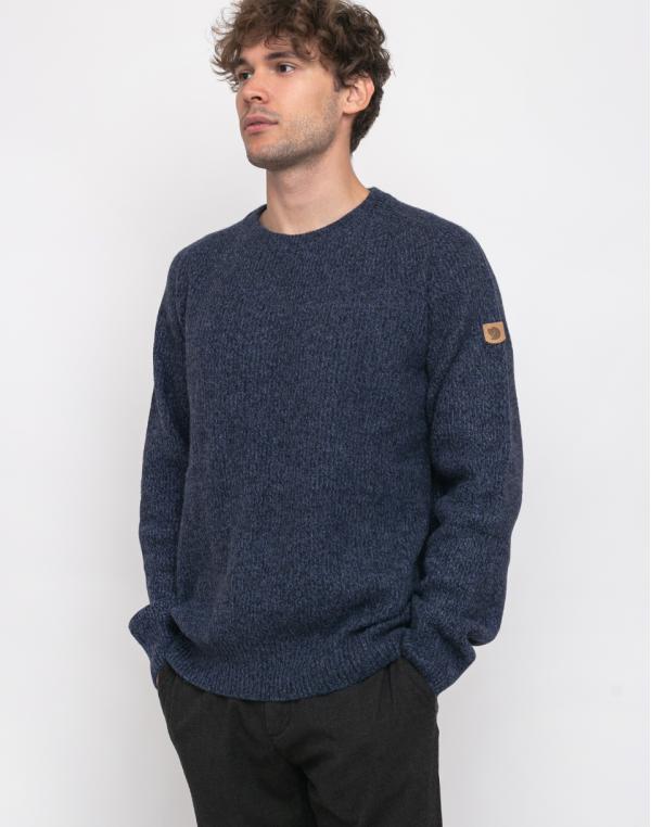 Fjällräven Greenland Re-Wool Crew-Neck 555 Dark Navy XL