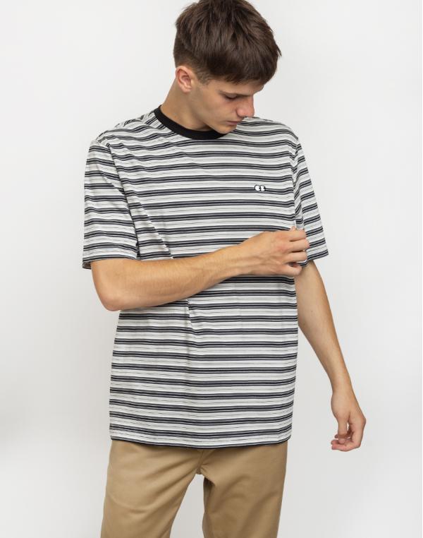Lazy Oaf Greyscale Stripe T-shirt Grey XL