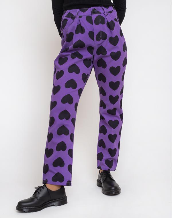 Lazy Oaf Heart Burn Jeans Purple 28