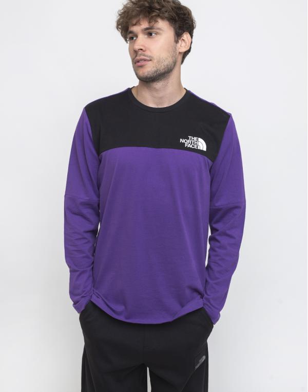 The North Face Himalayan Longsleeve Tee Hero Purple/TNF Black XL