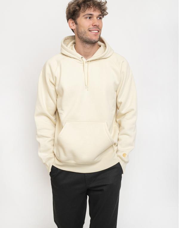 Carhartt WIP Hooded Chase Sweat Flour/Gold S