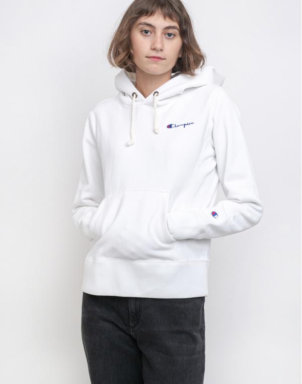 Champion Hooded Sweatshirt WHT L