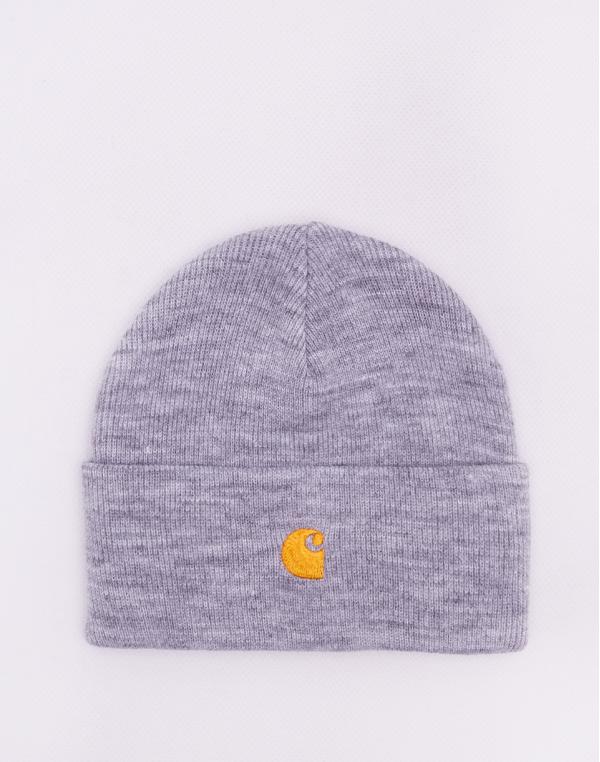 Carhartt WIP Chase Beanie Grey Heather / Gold