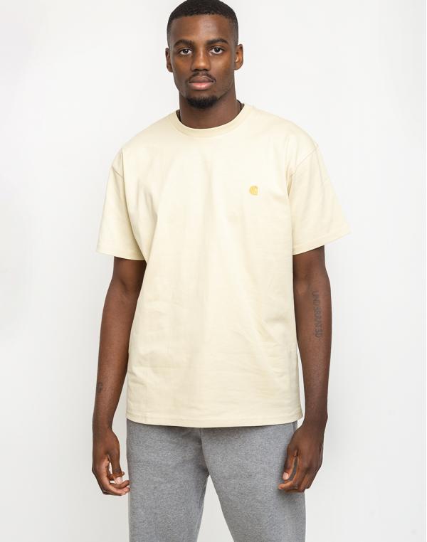 Carhartt WIP Chase T-Shirt Flour/Gold S