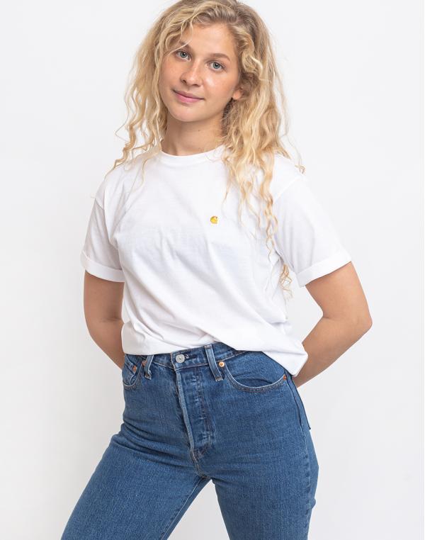 Carhartt WIP Chasy T-Shirt White/Gold XS