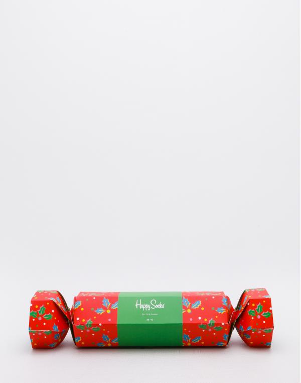 Happy Socks Christmas Cracker Holly Gift Box XHOL02-4300 36-40