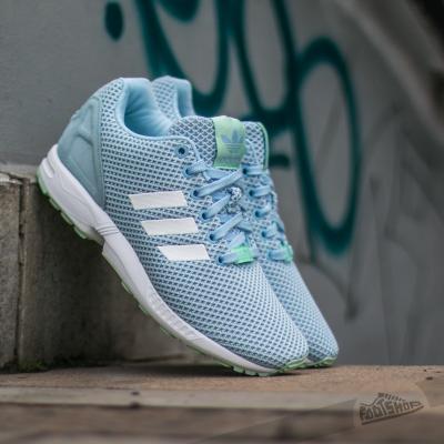 adidas ZX Flux W Clear Sky/ Ftw White/ Fro Green