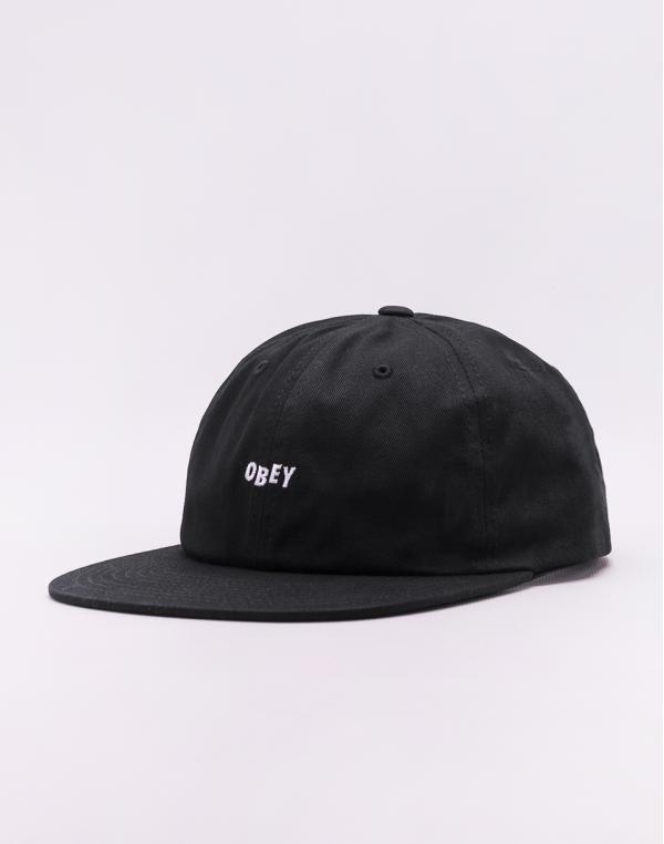 Obey Jumbled 6 Panel Snapback Black