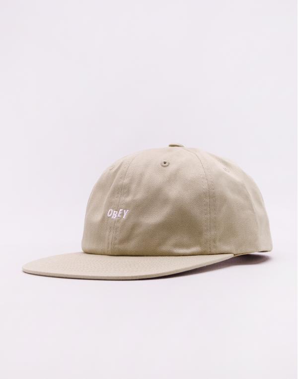 Obey Jumbled 6 Panel Snapback Khaki