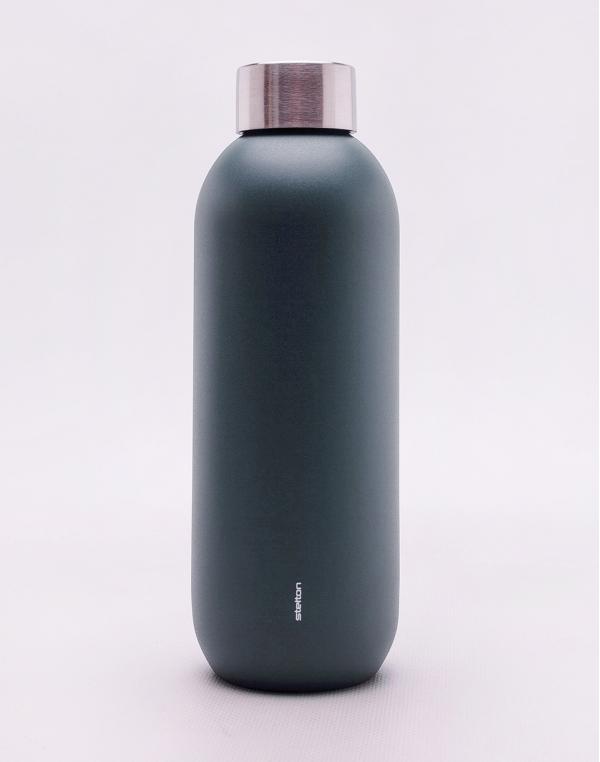 Stelton Keep Cool Drinking Bottle 0,75 l Dusty Blue/Steel