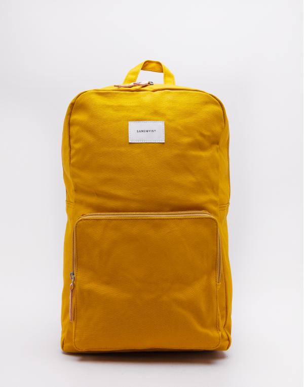 Sandqvist Kim Yellow with Natural Leather
