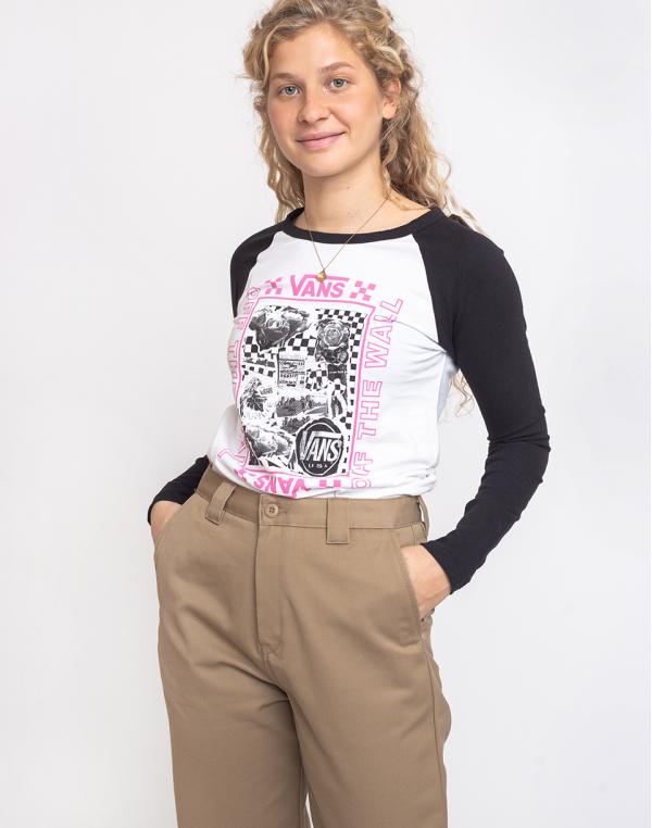 Vans Lady Vans Sting LS Raglan DIY White/Black XS