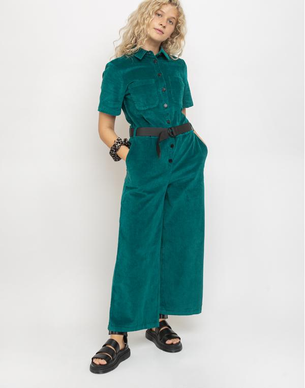 Lazy Oaf Lazy Cord Boiler Suit Green XS