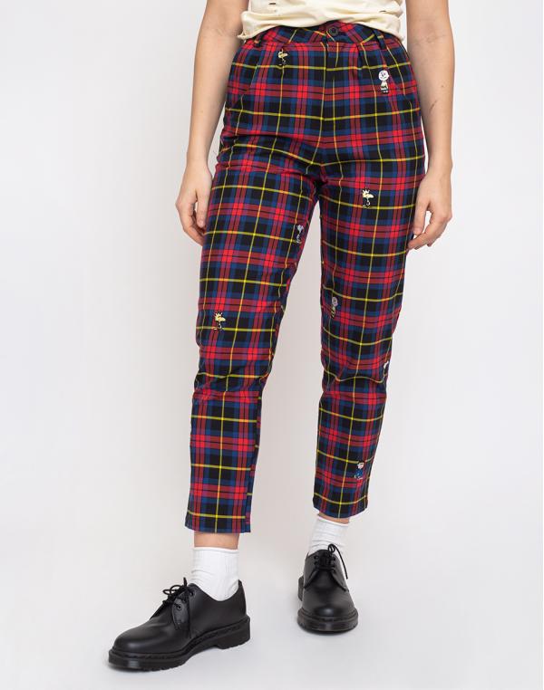 Lazy Oaf Lazy Oaf x Peanuts Character Repeat Check Pants Red XS