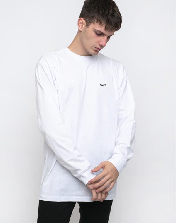 Vans Left Chest Hit Ls White/Black L