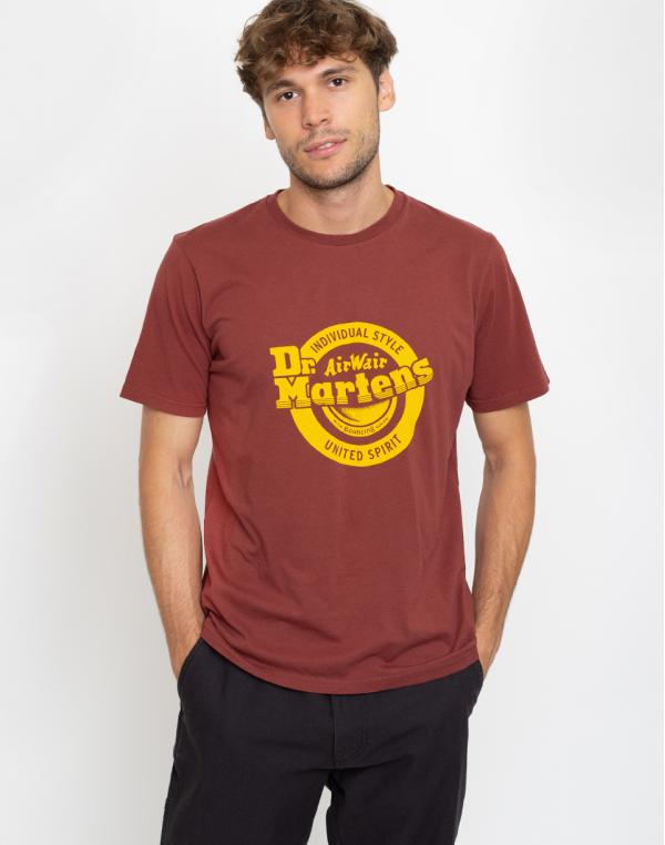 Dr. Martens Lock Up Logo T-Shirt Red M