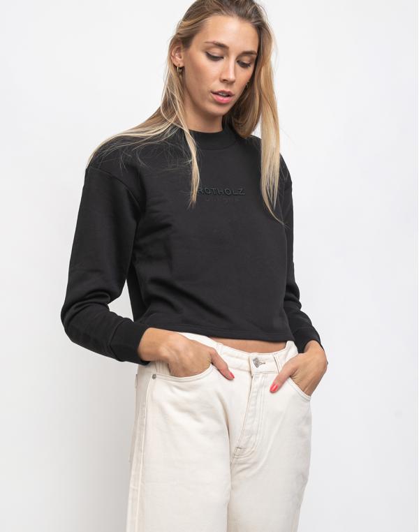 Rotholz Logo Cropped Sweater Black L