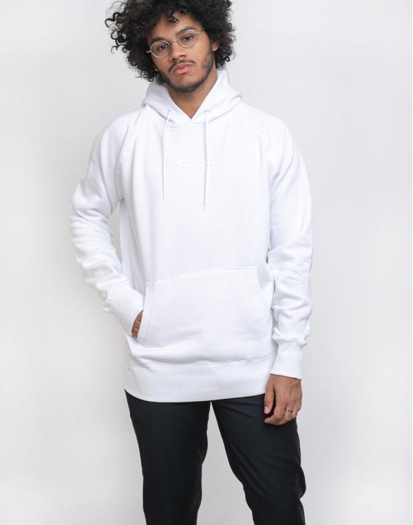 Rotholz Logo Hoodie White S
