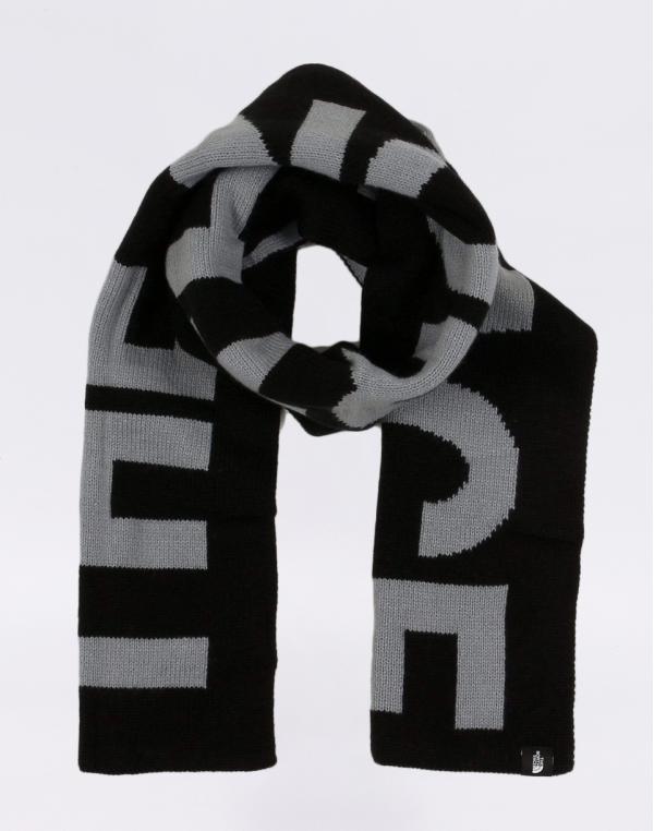 The North Face Logo Scarf TNFMEDIUMGREYHTR/TNFBLACK