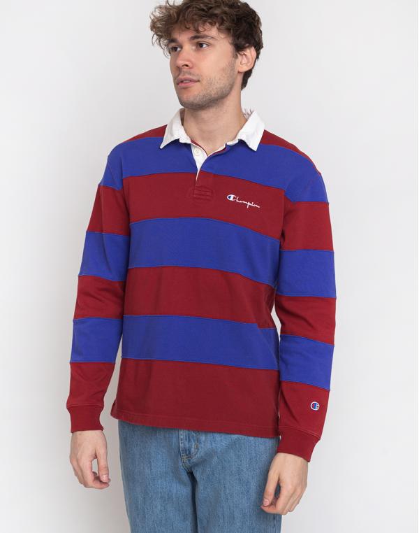 Champion Long Sleeve Polo T-Shirt RDD/BKK M