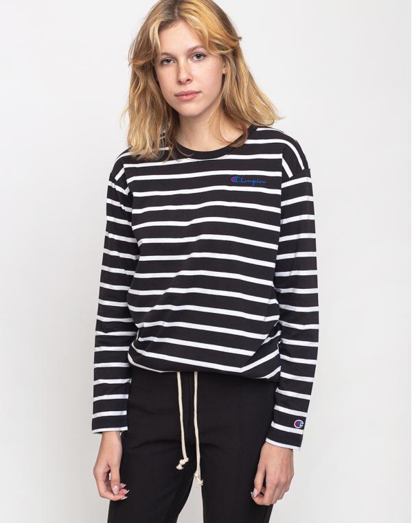 Champion Long Sleeve T-Shirt WHT/NBK XS