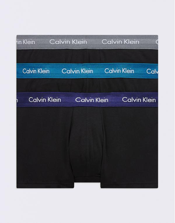 Calvin Klein Low Rise Trunk 3pk Szm B -Astral Aura/ Corsair/Grey Smoke XL