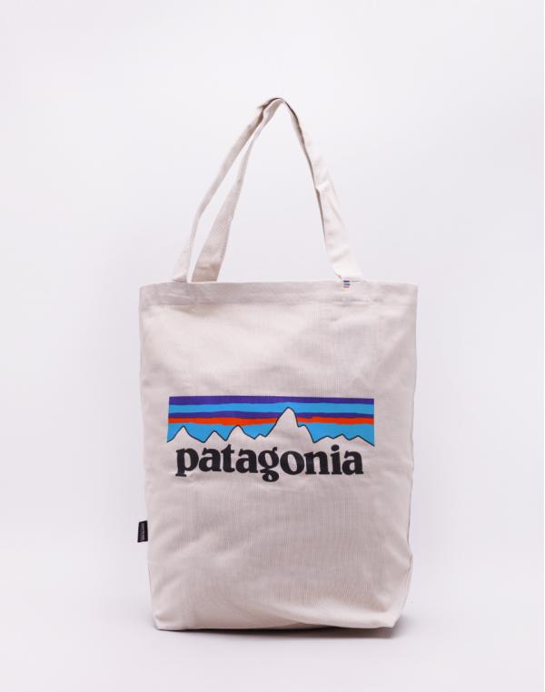 Patagonia Market Tote P-6 Logo: Bleached Stone