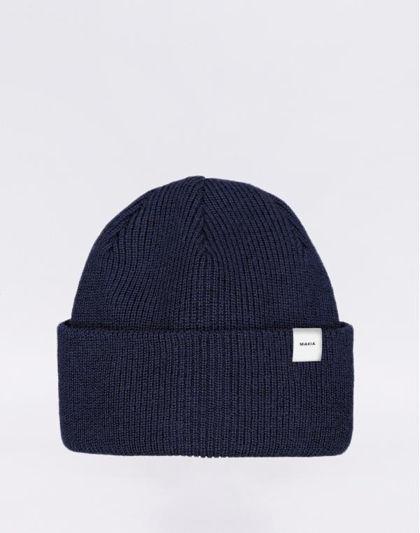 Makia Merino Thin Cap dark navy