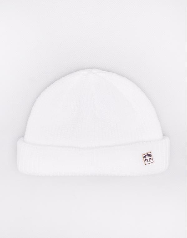 Obey Micro Beanie White