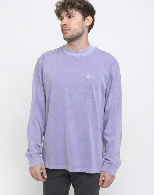 Stüssy Mock LS Crew Purple L